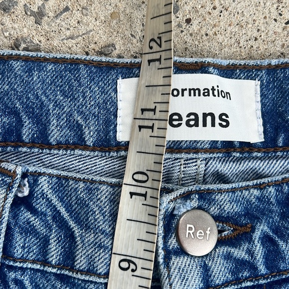 Reformation Shasta Destroyed Mid-Rise Straight Leg Jeans Waist 26 - Picture 9 of 14